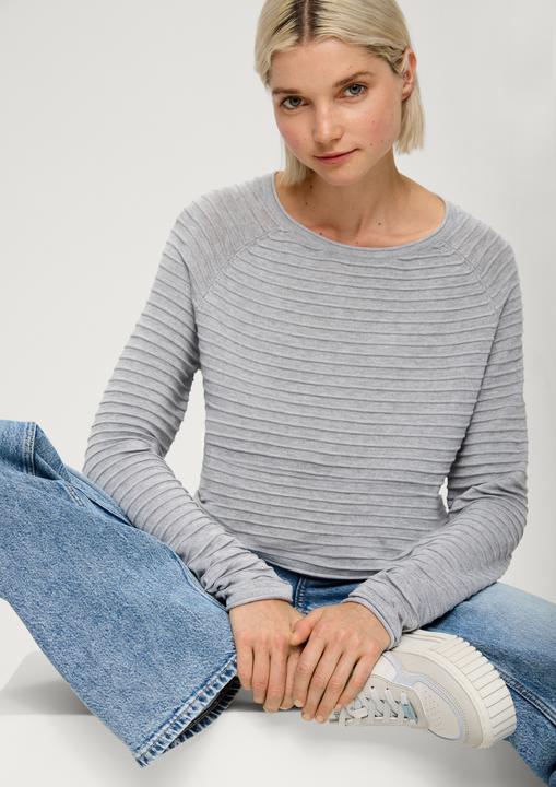 Produktbild s.Oliver Strickpullover Pullover mit Strukturmuster aus Viskosemix (M)