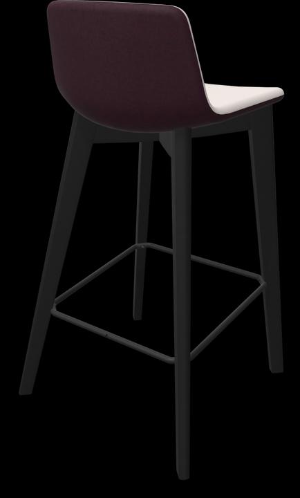 Beige, Schwarz, Bordeaux - Rot melange, Esche gebeizt schwarz