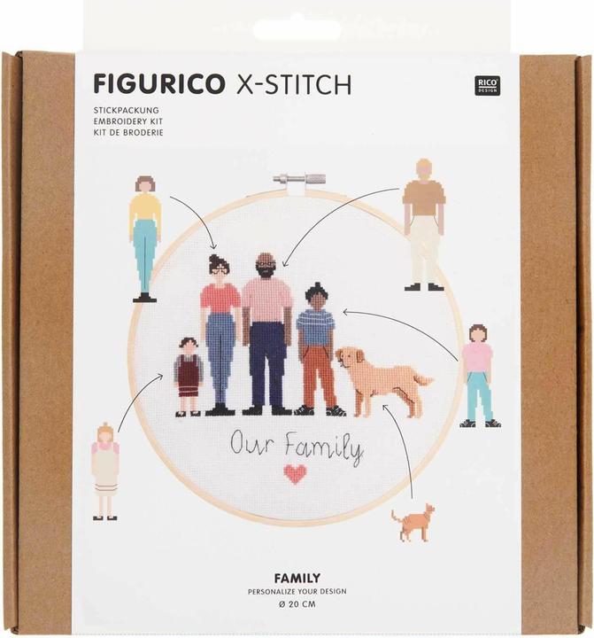 Rico Design Figurico Family embroidery pack