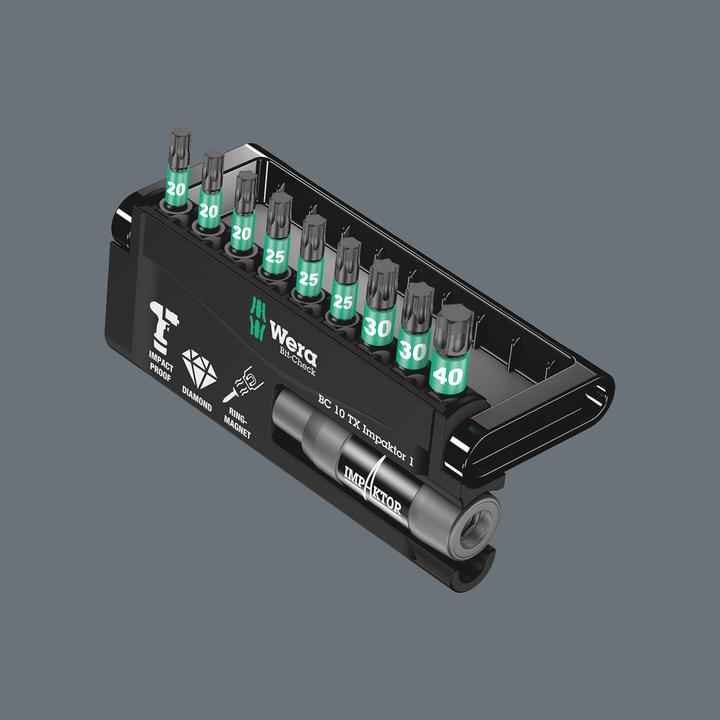 Actual product image Wera Bit-Check 10 TX Impaktor 1 (Hexagon socket TX)
