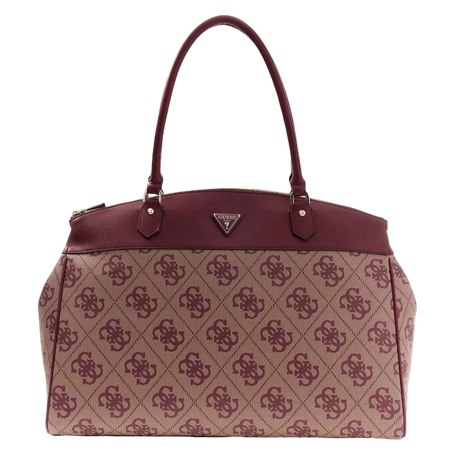 Guess, Damen, Handtasche, Travel Deluxe Dome Tote, Rot