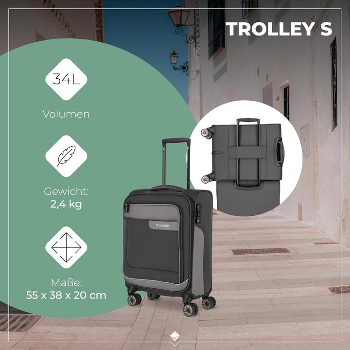 Actual product image Travelite VIIA 4-wheel suitcase set 4 pcs. (195 l)