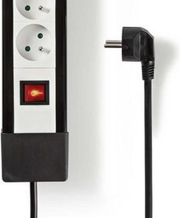 Produktbild Nedis EXSO830F1PRO Verlängerungskabel 3 m 8 AC-Ausgänge Innenraum Schwarz (8 x, 3 m)