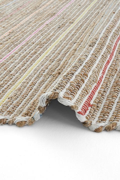 Image du produit Conceptum Hypnose Carl 100% JUTE Rectangulaire Multicolor Jute Underside Knitting Pattern Handmade Weaving (120 x 180 cm)