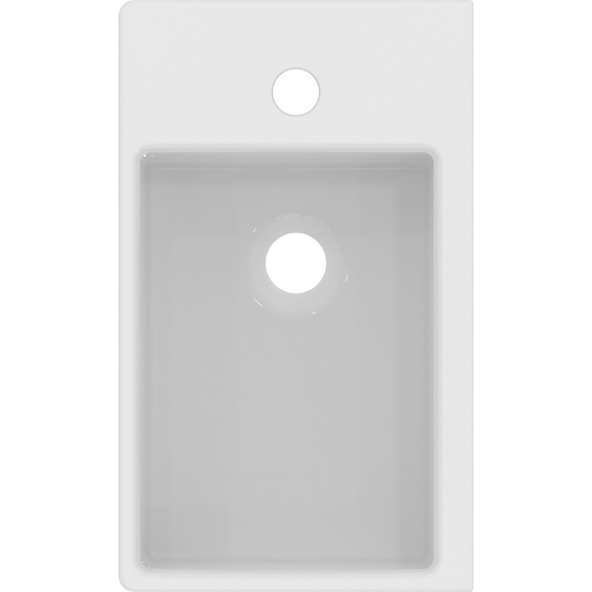 Ideal Standard, Waschbecken, IDS Handwaschbecken STRADA Hahnbank li o ÜL 450x270x130mm weiss I+ (270 mm, 450 mm)
