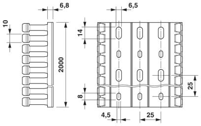 Produktbild Phoenix Contact 100x80x2000 3240363 6 St. Hell (1200 cm)