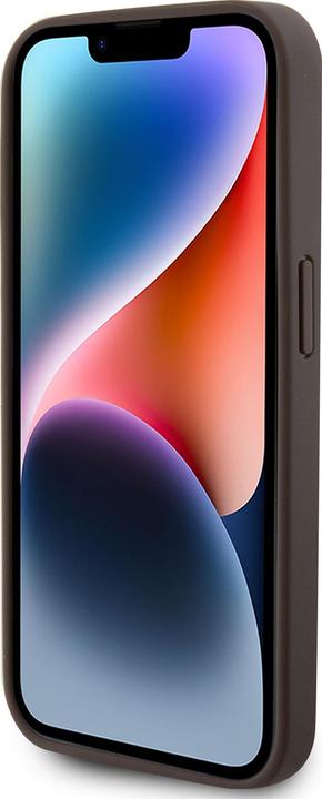 Produktbild Guess PU Leather Metal Logo Strass Crossbody Case für Apple iPhone 15 Pro - brown (Apple iPhone 15 Pro)