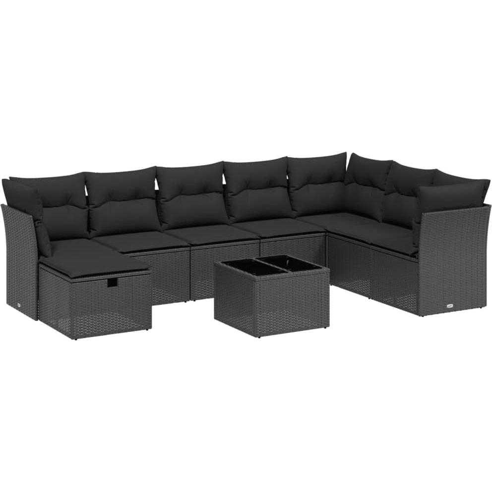 VidaXL, Gartenlounge, 10-tlg. Garten-Lounge-Set mit Kissen