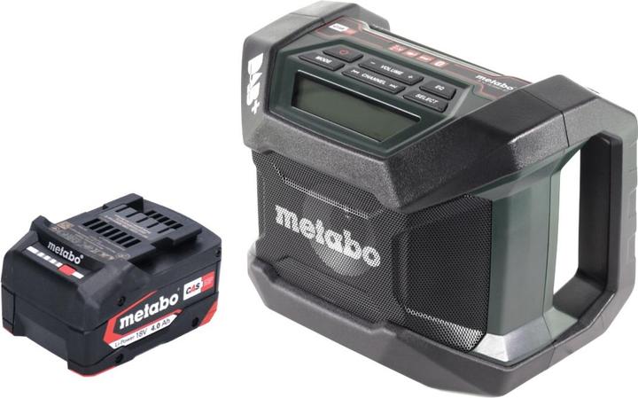 Actual product image Metabo R 12-18 DAB+ BT Battery construction site radio 12-18 V DAB+ + 1x battery 4.0 Ah - without charger (AM, DAB+, FM, Bluetooth)