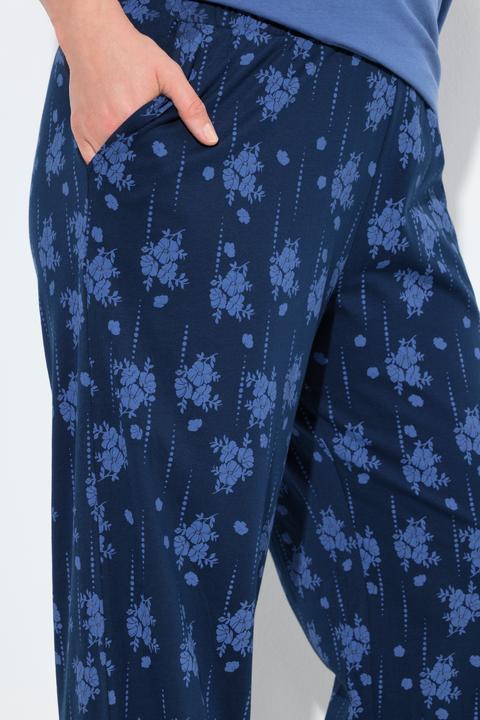 Produktbild Ulla Popken Pyjama, Blüten, V-Ausschnitt, Halbarm (58)