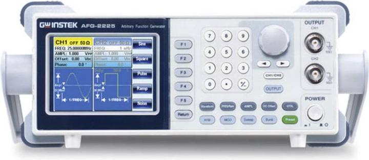 GW Instek AFG-2225 Function generator mains operated 0.1 Hz - 25 MHz 2-channel Arb