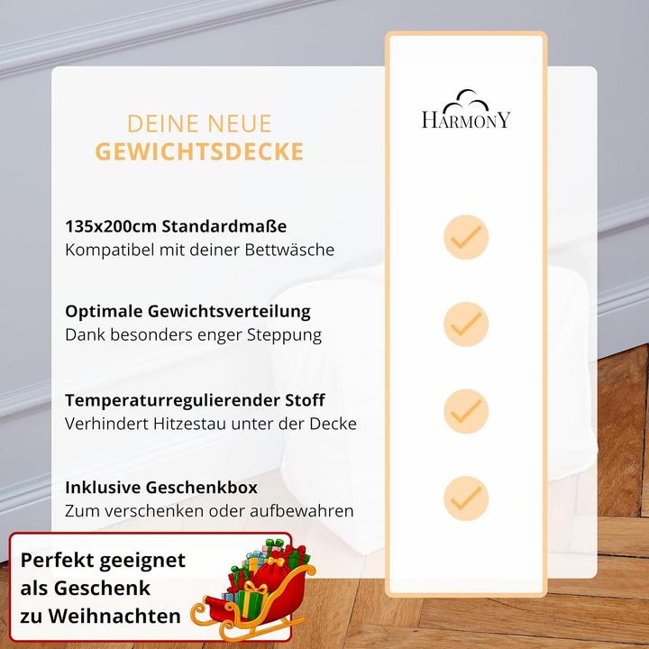 Immagine prodotto Harmony Gewichtsdecke (200 x 135 cm)