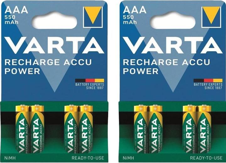 Actual product image Varta Micro (AAA) battery NiMH Ready2Us (4 pcs., AAA / LR03 / Micro / R03 / AM4 / MN2400 / KR03, 550 mAh)