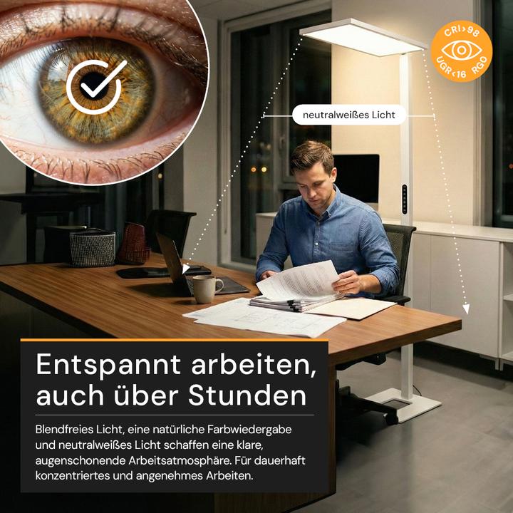 Produktbild Enovalite LED Büro-Stehleuchte Up&Down mit Sensor