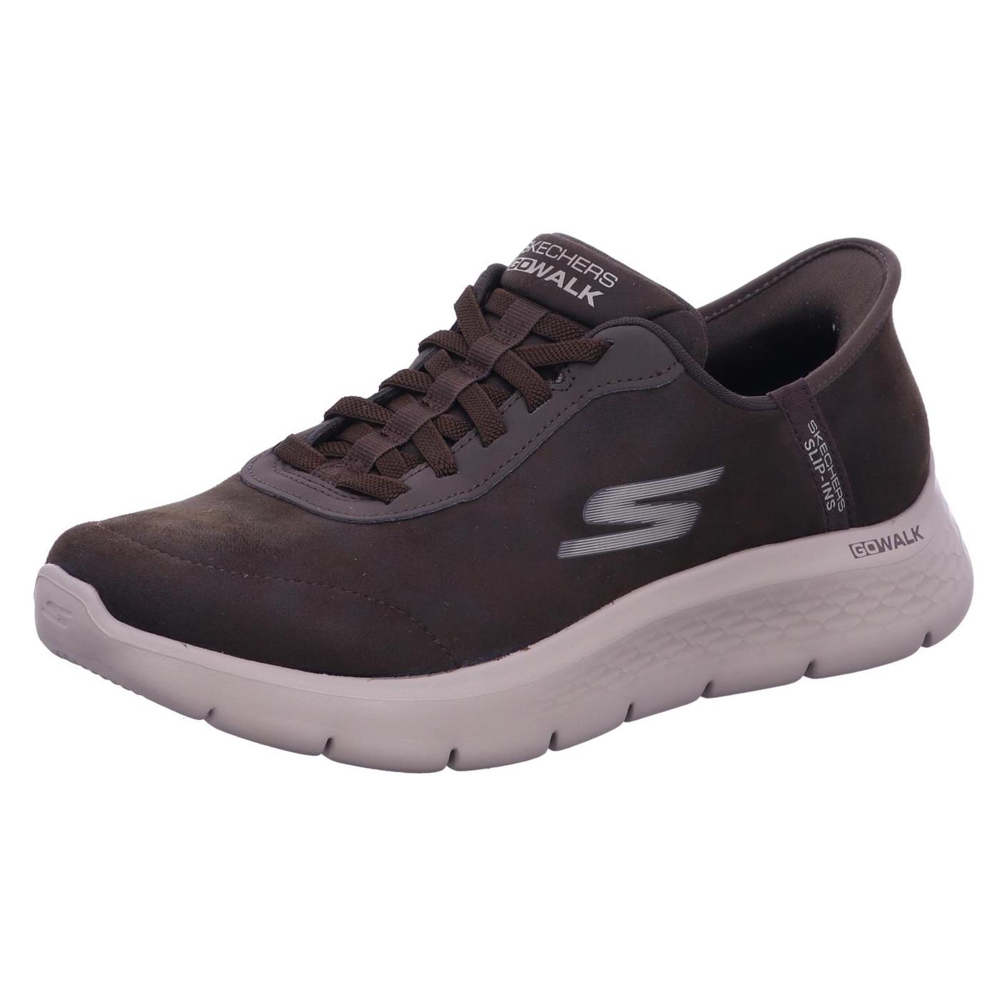 Skechers, Mannen, Sneakers, Go Walk Flex - Smooth Motion - Lifestyle Schuhe - Herren, Bruin, (44)