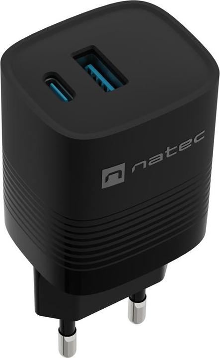 Produktbild Genesis NATEC ŁADOWARKA RIBERA GAN 1X USB-A + 1X USB-C 30W CZARNA NUC-2141 (30 W, 2 Ports)