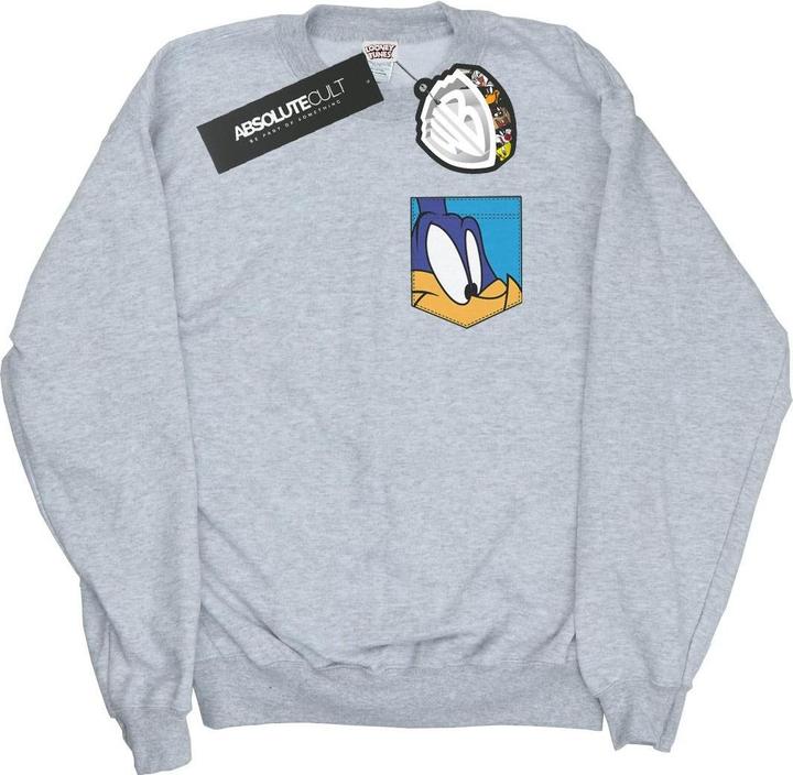 Produktbild Looney Tunes Road Runner Face Faux Pocket Sweatshirt (M)