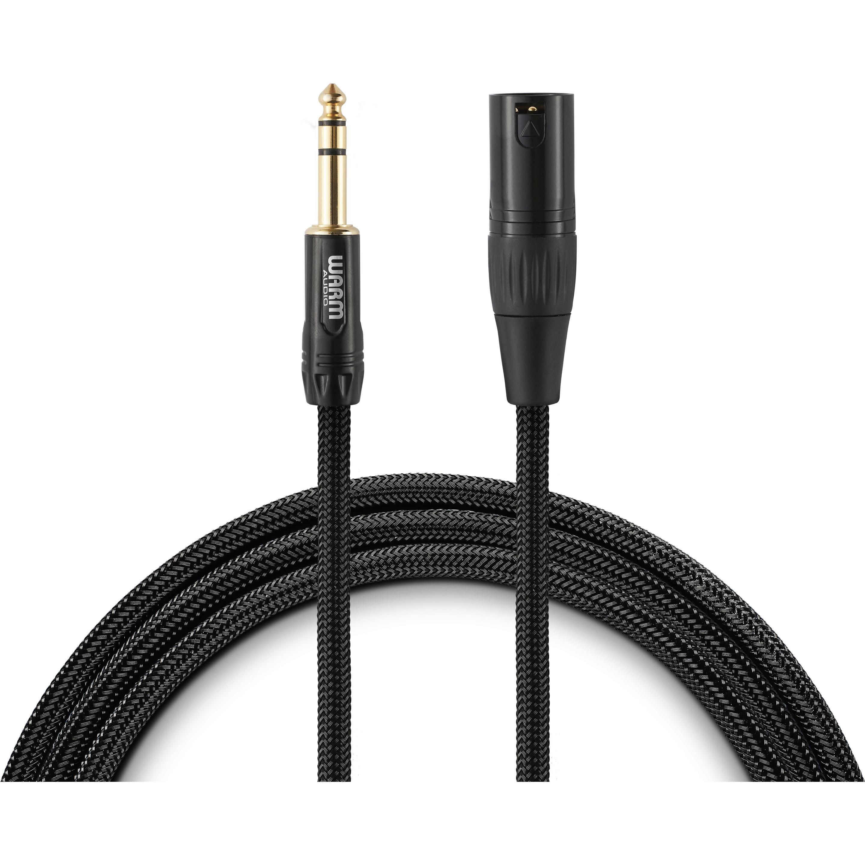 Warm Audio XLR Verbindungskabel Prem XLRm TRSm 3' (0.90 m, XLR), Audio Kabel