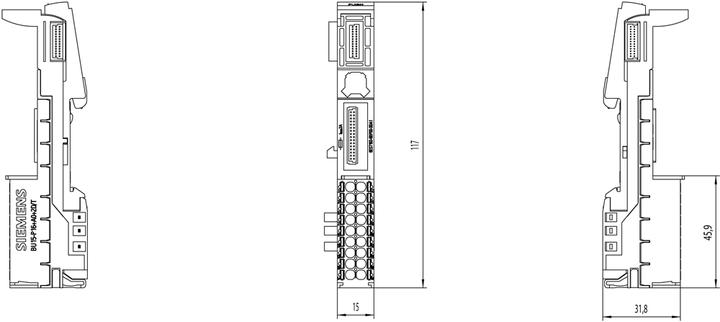 Produktbild Siemens SPS-Erweiterungsmodul 6ES7193-6BP00-0DA1 6ES71936BP000DA1
