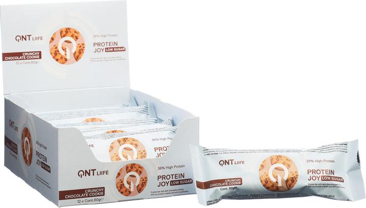 Produktbild QNT 36% Protein Joy Bar Low Sugar Cookie&Cream (12 Stk., 720 g)