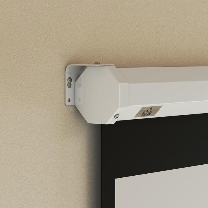 Produktbild Homcom Beamer Leinwand Kunststoff, Metall Weiss (165", 1:1)