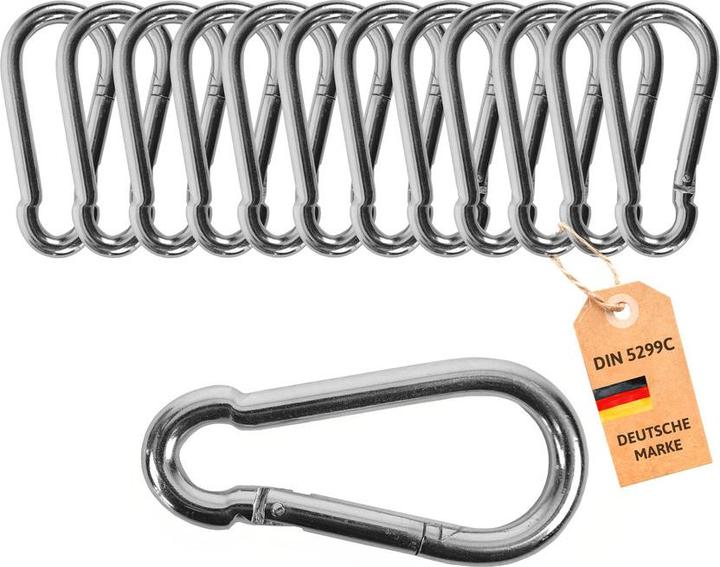 Immagine prodotto Dönges Feuerwehr-Karabiner DIN 5299 C, 5 x 50 mm, 350 kg