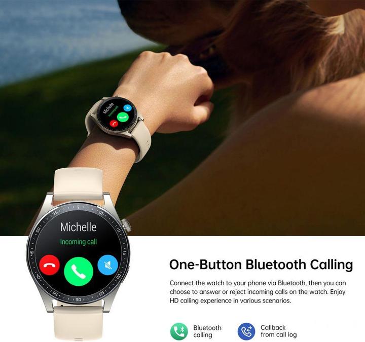 Image du produit Joyroom Montre intelligente JR-FC2 Classic Series avec fonction de réponse aux appels IP68 - or (47 mm)