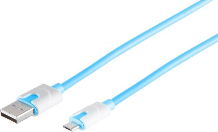 Produktbild Shiverpeaks USB Ladekabel USB A-ST auf USB Micro B-ST blau 2,0m (2 m, USB 2.0)