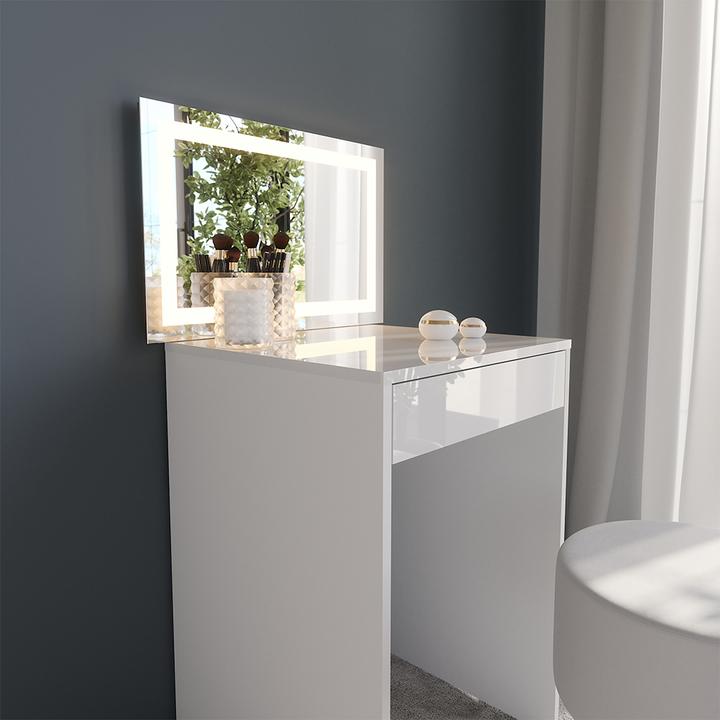 Actual product image Vicco Sherry with LED mirror and stool (51.40 x 50.10 x 76 cm)