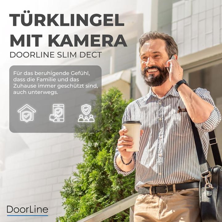 Image du produit Doorline Video Türklingel mit Kamera, kabellos und App-Steuerung (Sans fil)
