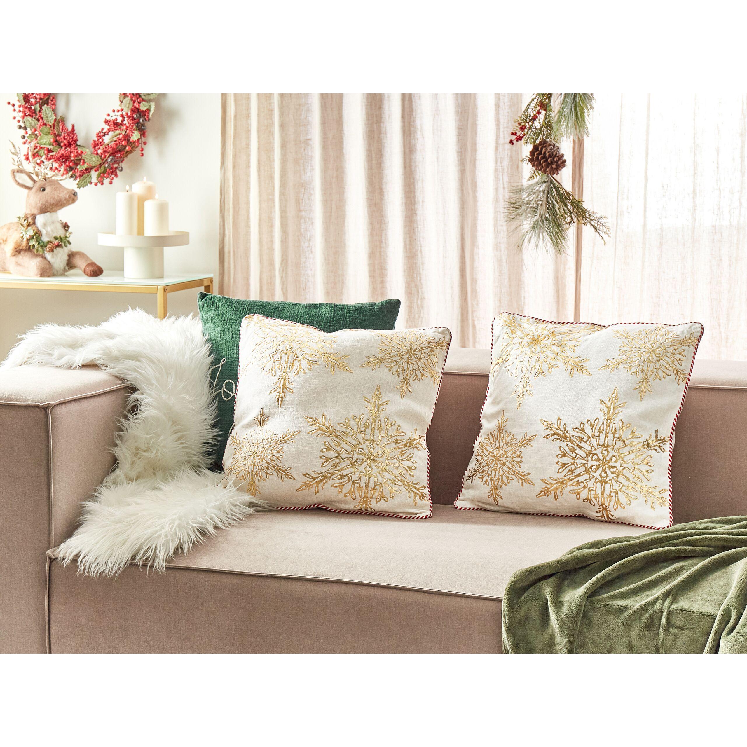 Thumbnail - Beliani, Dekokissen, Stapelia (45 x 45 cm)