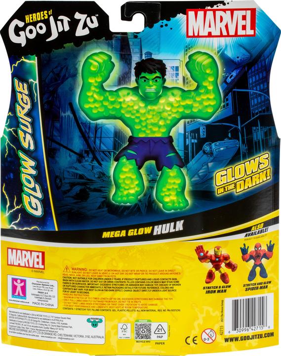 Image du produit Goo Jit Zu Marvel Glow Surge Hulk