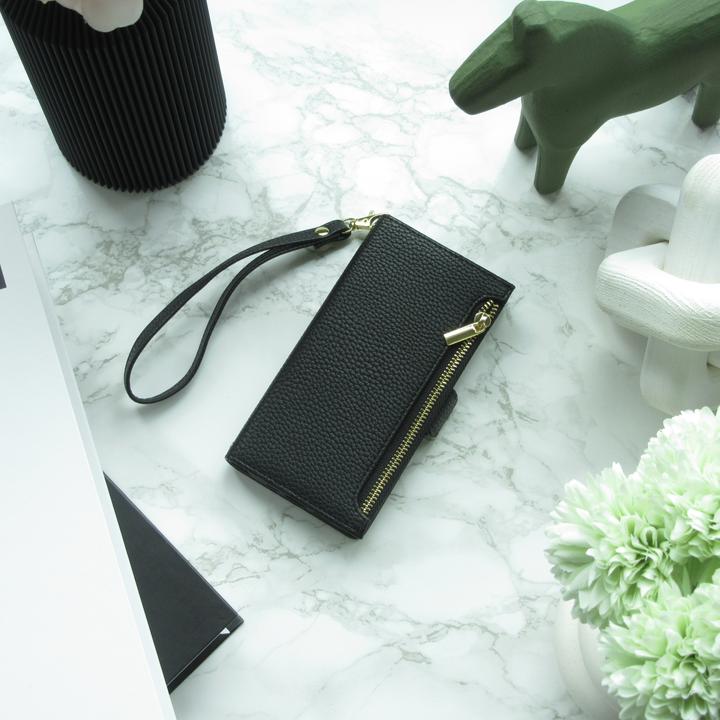 Produktbild PhoneLook Hülle Flip Wallet aus veganem Leder mit Brieftasche und Magnetverschluss (Apple iPhone 15)