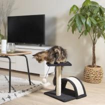 Actual product image Lola Toys cat tree with toy and tunnel 38cm anthracite (Cat scratching toy)