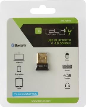 Actual product image Techly USB Bluetooth 4.0 dongle class 1 + EDR adapter (Receiver)