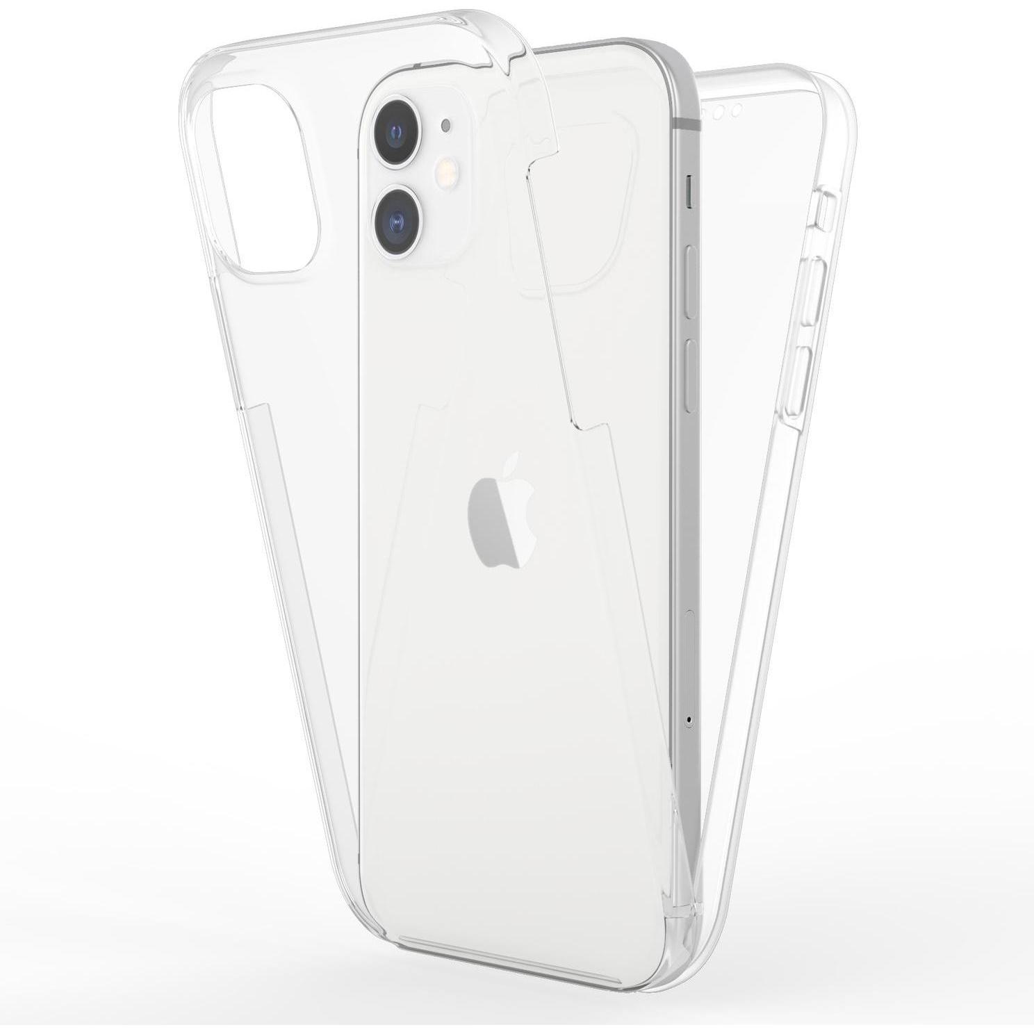 Nalia 360° Handyhülle (Apple iPhone 12 mini), Smartphone Hülle, Transparent