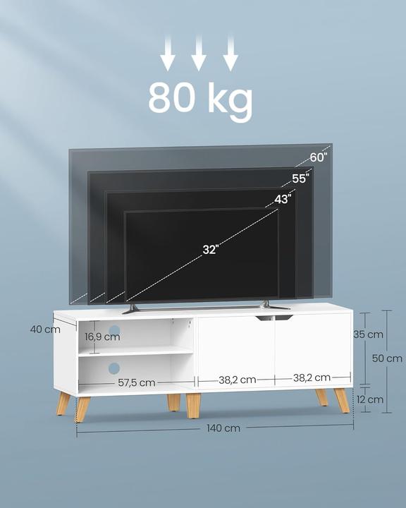 Actual product image Vasagle Havanna (140 x 40 x 50 cm)
