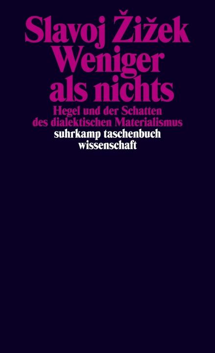 Produktbild Weniger als nichts (Deutsch, Slavoj Zizek, 2016)