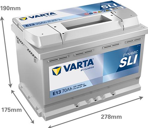 Produktbild Varta Black Dynamic E13 (12 V, 70 Ah, 640 A)