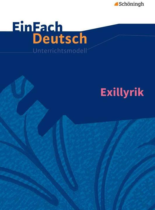 Produktbild Exillyrik (Deutsch, Stefanie Widmann, 2016)