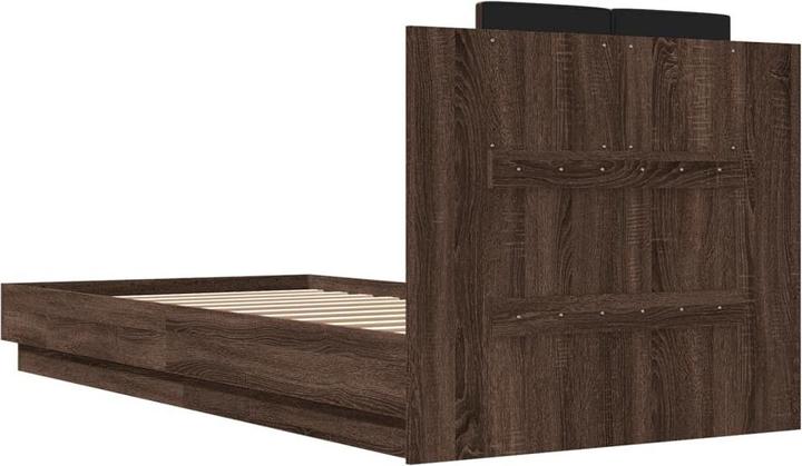 Actual product image VidaXL Bed frame with headboard (100 x 200 cm)