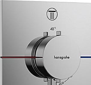 Produktbild hansgrohe HG Thermostat ShowerSelect Comfort E UP, Fertigset 2 Verbraucher verchromt