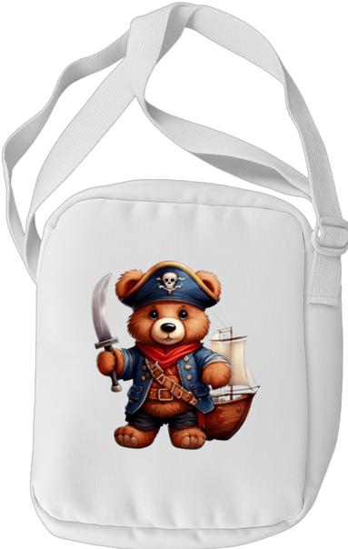 Produktbild Bügelbilder Schulrucksack-Set Comic Teddy Bear Pirat