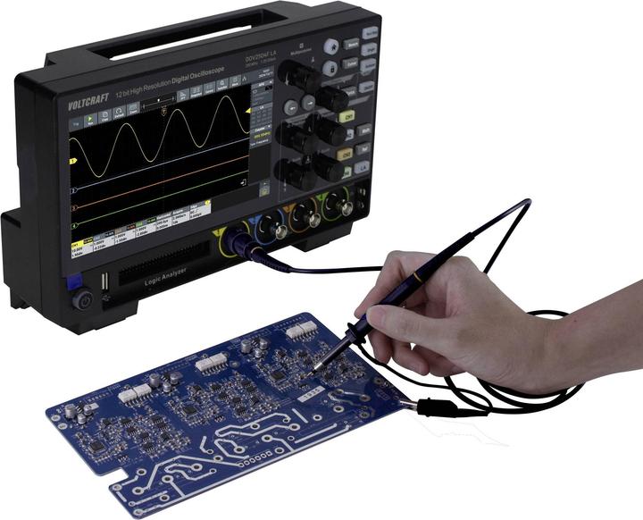 Produktbild Voltcraft DOV2504F LA Digital-Oszilloskop 250 MHz 4-Kanal 1.25 GSa/s 100 Mpts 1 (CAT II)