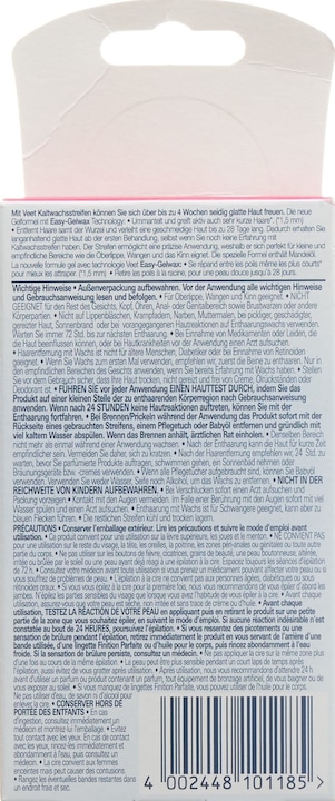Produktbild Veet Kaltwachsstreifen sensitive Haut Gesicht (20 x, 29 g)