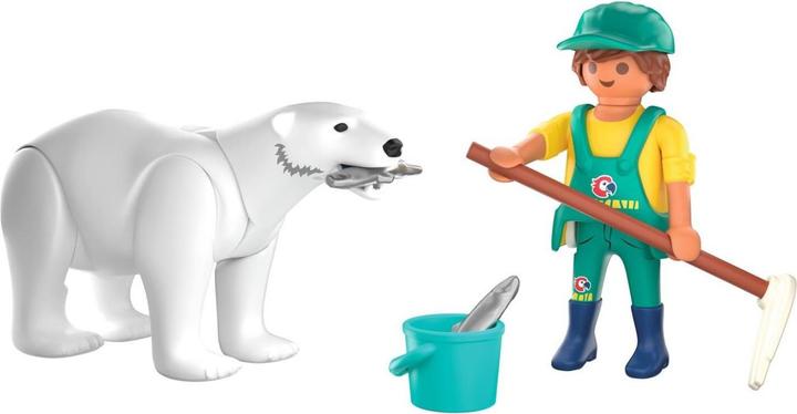 Productafbeelding Playmobil 72090 Zoo: Eisbär und Pfleger (72090)