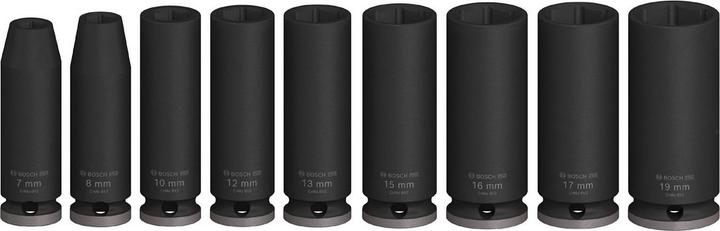 Produktbild Bosch Professional Zubehör Pro Impact (15 mm, 8 mm, 10 mm, 7 mm, 17 mm, 12 mm, 13 mm, 16 mm, 19 mm)