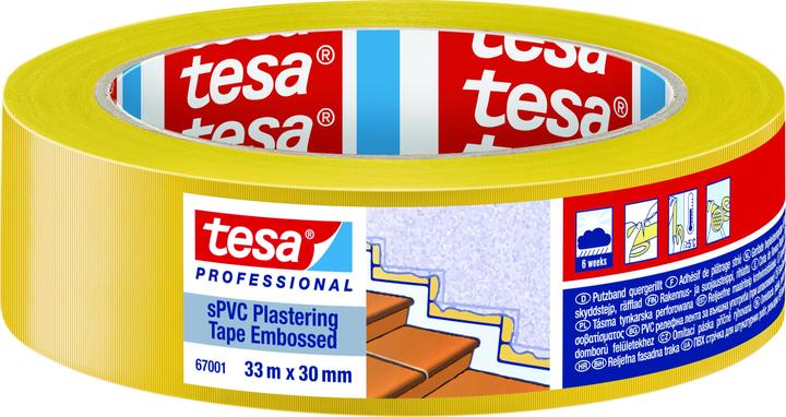 Produktbild tesa sPVC Putzband quergerillt (30 mm)