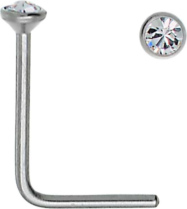 Bijouteria Nasenpiercing (Edelstahl, Kristall)