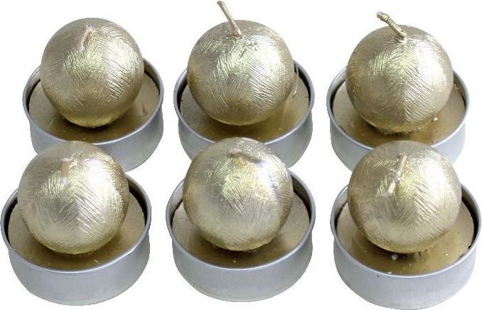 PBS Austria Teelicht Set Kugel 6 Stück gold (1 Stk.)